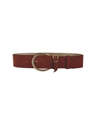 Etcetera Tan Suede Belt with Brushed Gold  Buckle NWT